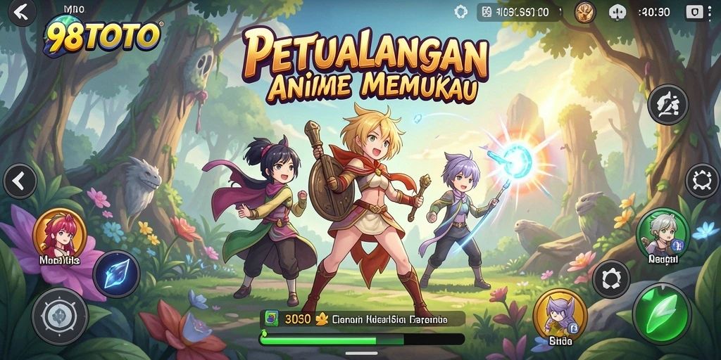 Tampilan gameplay 98TOTO penuh warna dan menakjubkan.