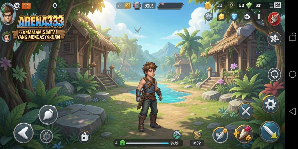 Tampilan gameplay ARENA333 yang seru dan berwarna-warni.