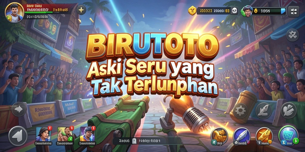 Tampilan gameplay menegangkan dalam BIRUTOTO.