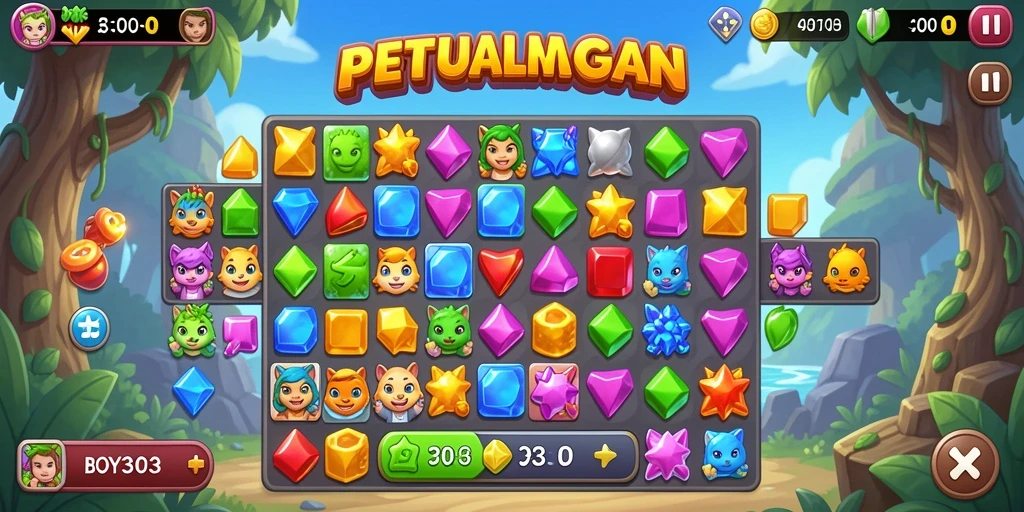 Tampilan gameplay BOY303 yang penuh warna dan menarik.