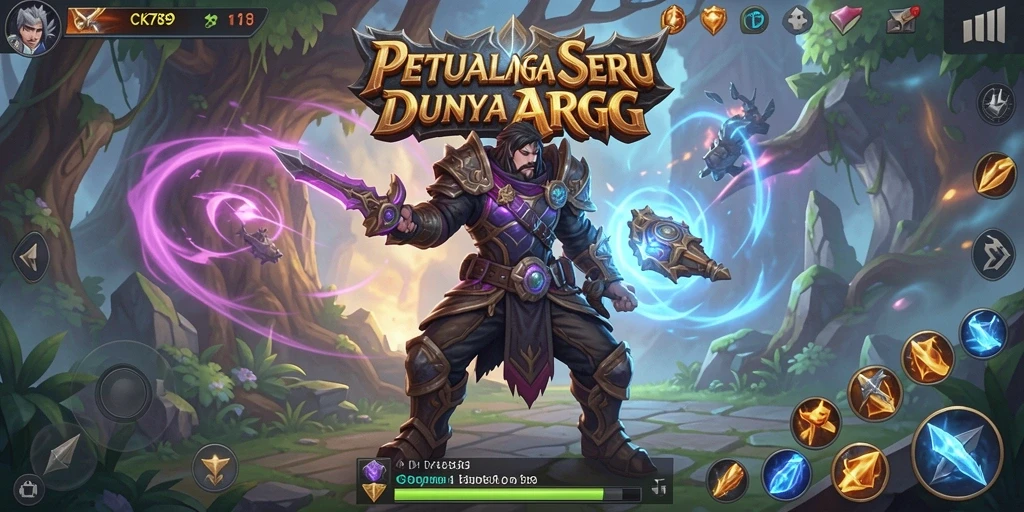 Screenshot CK789 menampilkan aksi pertarungan seru dalam dunia ARPG yang mendalam.