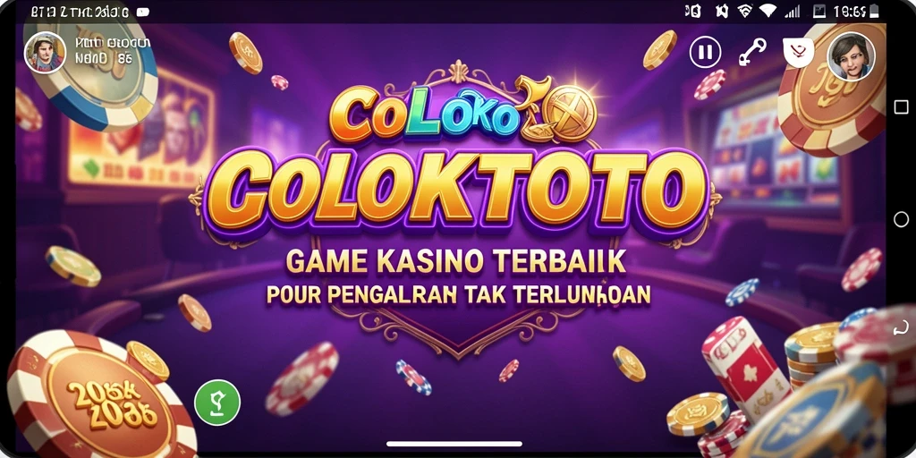Tampilan screenshot game COLOKTOTO menampilkan suasana kasino yang mengasyikkan.