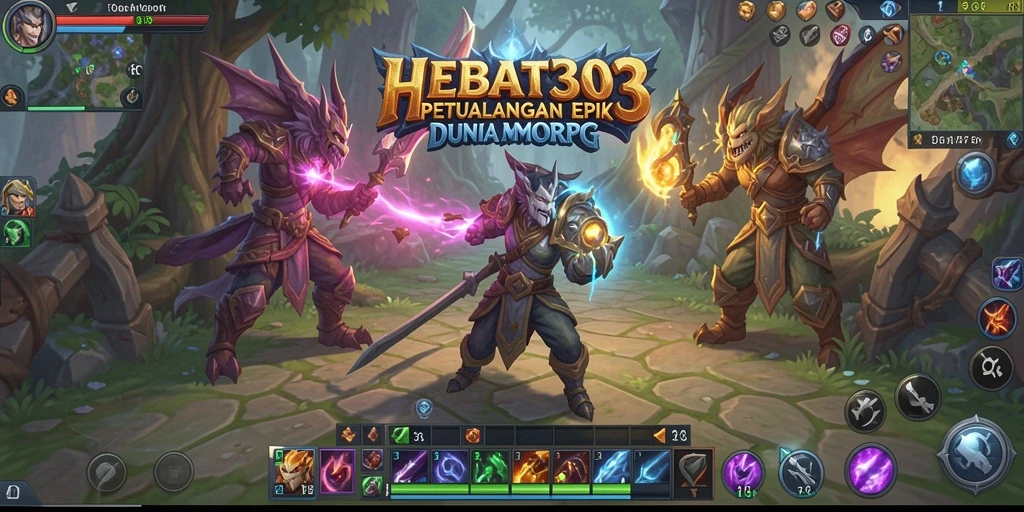 Tangkapan layar gameplay HEBAT303 yang menampilkan aksi seru dalam MMORPG.