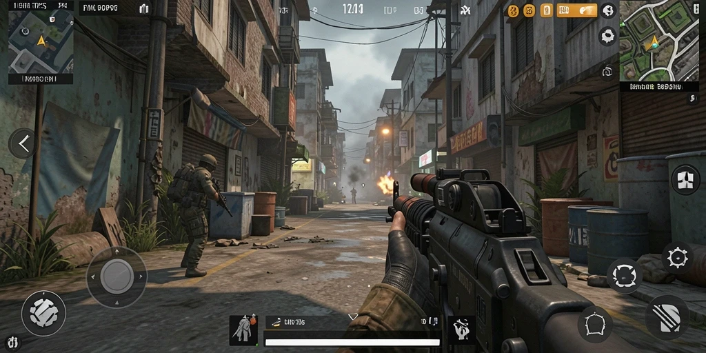 Tampilan gameplay JPS88 yang menegangkan dengan aksi senjata.