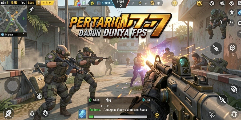 Tangkapan layar permainan JT777 menampilkan aksi seru dari pertarungan FPS.
