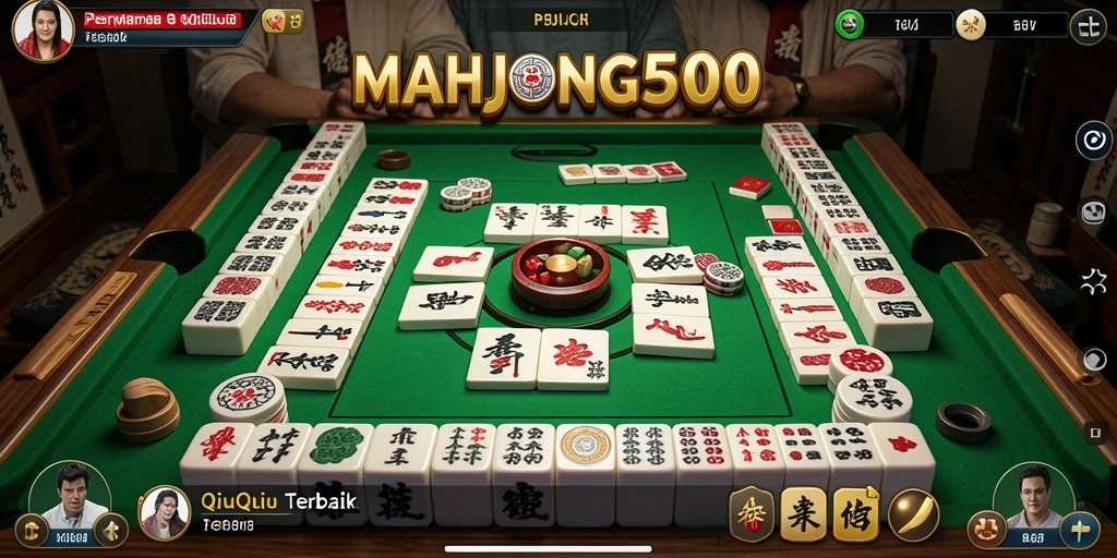 Tampilan gameplay QiuQiu yang menarik di MAHJONG500.