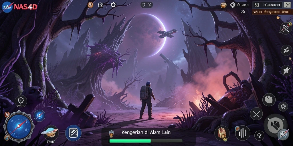 Screenshot menarik dari gameplay menegangkan NASA4D.