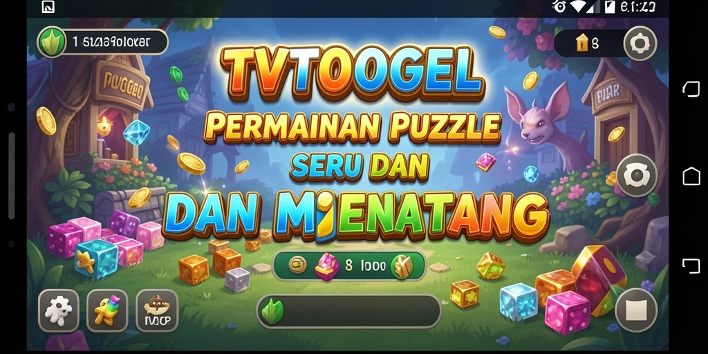 Tampilan menarik dari gameplay puzzle di TVTOGEL.
