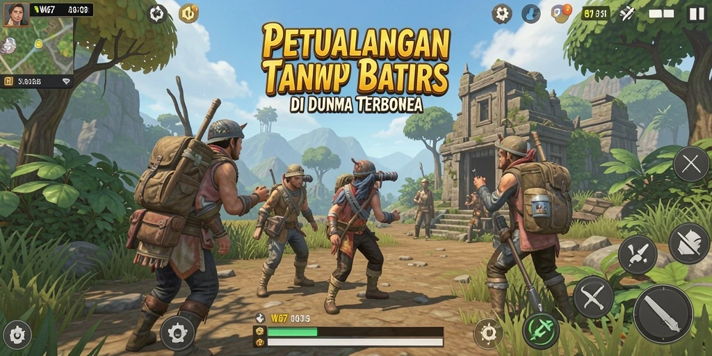 Tampilan gameplay dari W67 yang menakjubkan dalam dunia Open World.